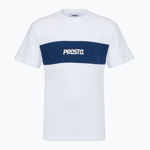 Vyriški marškinėliai PROSTO Root white/navy blue