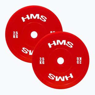 PE olimpinis svoris HMS TPP02 2 x 2,5 kg raudonas