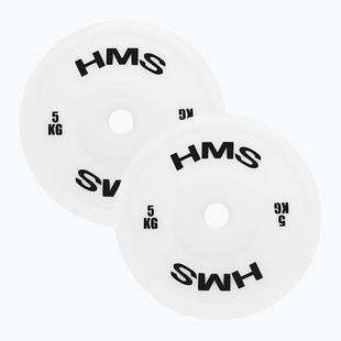 PE olimpinis svoris HMS TPP05 2 x 5 kg baltas