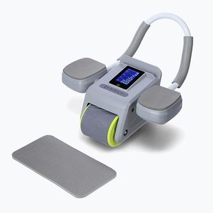 Automatinis ratas skirtas treniruoti pilvo raumenis su ekranu HMS KA08 pilkas