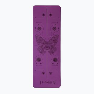 Jogos kilimėlis HMS YM10 8 mm violetinės spalvos