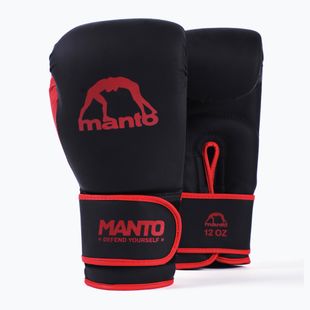 Essential bokso MANTO  pirštinės juoda/raudona