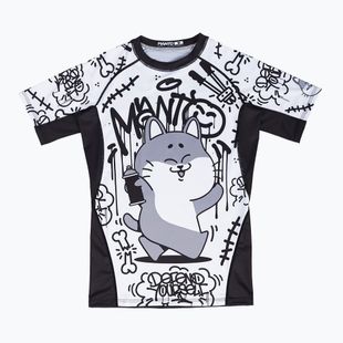 Vyriški marškinėliai MANTO Debza balti/juodi