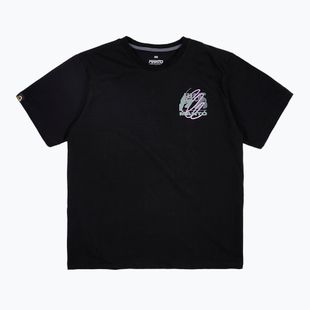 Moteriški marškinėliai MANTO Harmony Oversize juodi