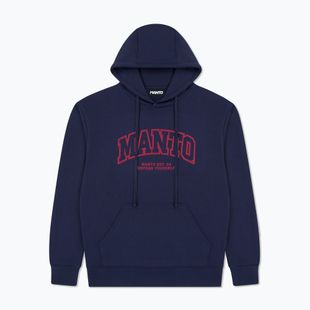 Vyriškas džemperis MANTO Varsity 26 Hoody tamsiai mėlynas