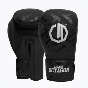 Bokso pirštinės Octagon Legion Eclipse black/silver