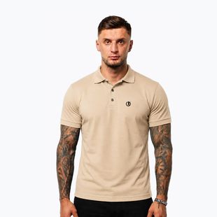 Vyriški polo marškinėliai Octagon Legion Small Logo 3D Polo beige