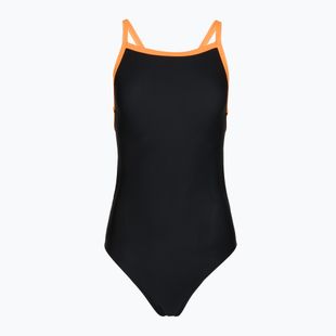 Moteriškas vientisas maudymosi kostiumėlis Clap Jednowarstwowy black/orange