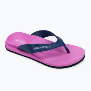 Moteriškos AQUA-SPEED Solea šlepetės pink/blue