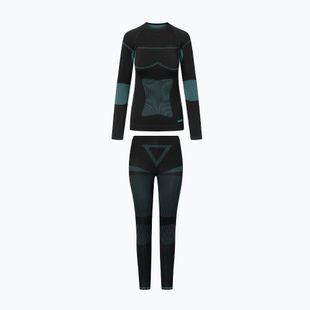 Moteriškų termo apatinių rinkinys Viking Ilsa black/turquoise