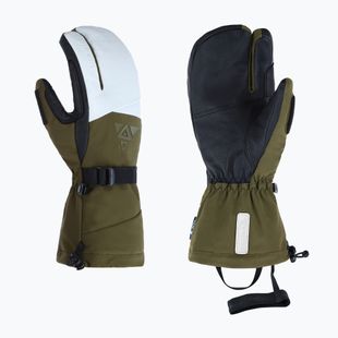 Slidinėjimo pirštinės Viking Norvik Pro Lobster Freeride olive/white