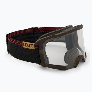 Dviračių akiniai Leatt Velocity 4.0 MTB X-Flow timber/clear