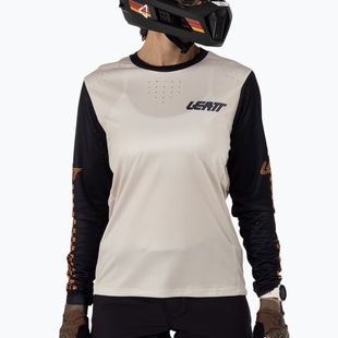 Moteriški dviračių marškinėliai ilgomis rankovėmis Leatt MTB Enduro 4.0 W cream