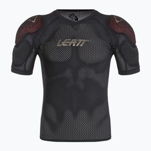Vyriški dviratininkų marškinėliai su apsaugomis Leatt 3DF AirFit Lite Evo Sholder black