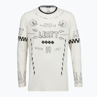 Vyriški ilgomis rankovėmis dviračių marškinėliai Leatt MTB Gravity 3.0 cream white