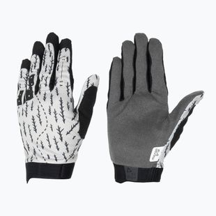Vyriškos dviračių pirštinės Leatt MTB 1.0 GripR trails white