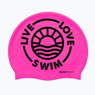 Plaukimo kepuraitė BuddySwim LLS2 Silicone pink