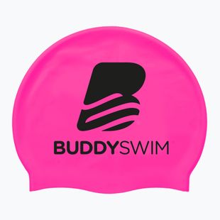 Plaukimo kepuraitė BuddySwim BLogo Silicone pink