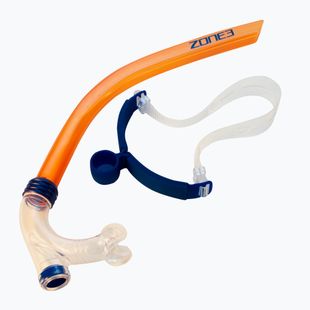 Galvos vamzdis plaukimui ZONE3 Front Facing Snorkel orange/blue
