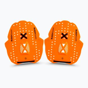 Plaukimo irklai BuddySwim Power Paddle orange