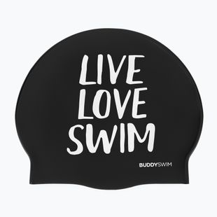 Plaukimo kepuraitė BuddySwim LLS Silicone black