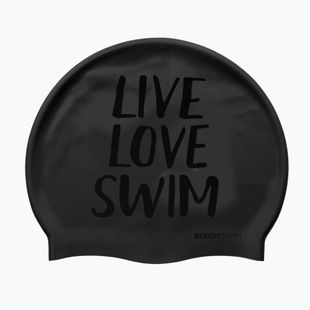 Plaukimo kepuraitė BuddySwim LLS Silicone black