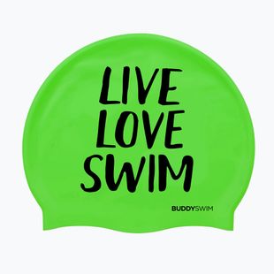 Plaukimo kepuraitė BuddySwim LLS Silicone green
