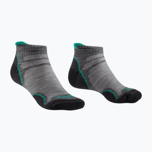 Moteriškos žygio kojinės Bridgedale Hike Ultralight Merino Performance Low mid grey/surf