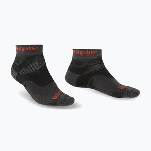 Vyriškos žygio kojinės Bridgedale Hike Midweight Performance Ankle graphite/orange
