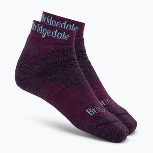 Moteriškos žygio kojinės Bridgedale Hike Midweight Performance Ankle dark purple