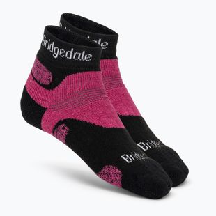 Moteriškos žygio kojinės Bridgedale Hike Midweight Performance Ankle black/pink