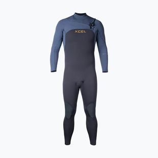 Vyriškas plaukimo kostiumas Xcel Comp+ 4/3 mm Full black/blue nights