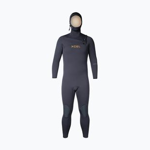 Vyriškas plaukimo kostiumas Xcel Comp+ 4/3 mm Hooded Full black