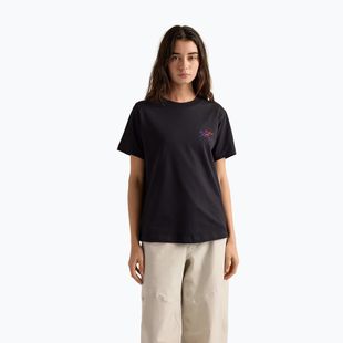 Moteriški marškinėliai Arcteryx Kragg Cotton Little Bird Crew black/multi