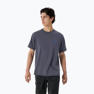 Vyriški marškinėliai Arc'teryx Kragg Sl Cotton Bird Word dk stratus/fluidity