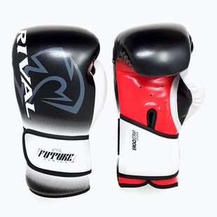 Bokso pirštinės Rival RS-FTR Future Sparring black/white/red