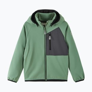 Vaikiška softshell striukė Reima Mukana green clay
