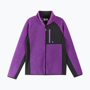 Vaikiškas flisinis džemperis Reima Puhku plum purple