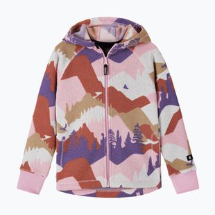 Vaikiškas flisinis džemperis Reima Northern Fleece Hoodie grey pink