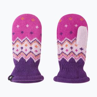 Vaikiškos žieminės pirštinės Reima Lapanen plum purple