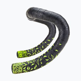 SUPACAZ Super Sticky Kush Star Fade neoninės geltonos spalvos žvaigždžių išblukimas / neoninės geltonos spalvos kištukai vairo apvyniojimui