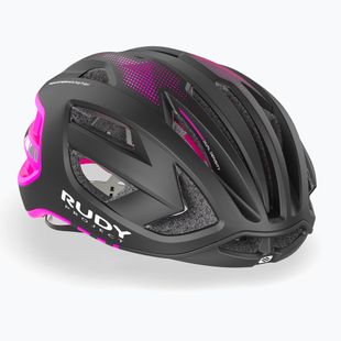 Dviračio šalmas Rudy Project Egos black/pink fluo matte