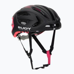 Dviračio šalmas Rudy Project Egos black/pink fluo matte