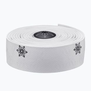 SUPACAZ Super Sticky Kush Galaxy balta juosta/juoda spauda/ juodi kištukai vairo apvyniojimui