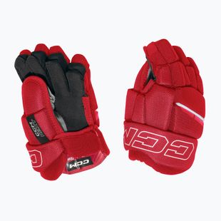 Vaikiškos ledo ritulio pirštinės CCM Next JR Gloves red/white