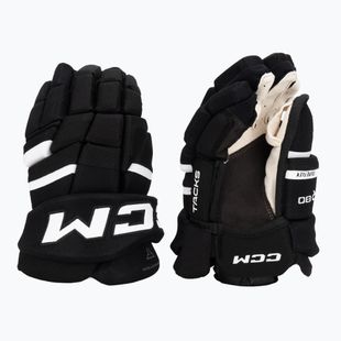 Vaikiškos ledo ritulio pirštinės CCM Tacks XR80 JR Gloves black/white
