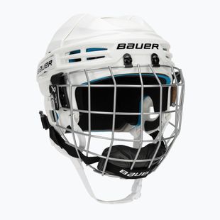 Vaikiškas ledo ritulio šalmas Bauer Prodigy 2.0-Helmet-Combo white