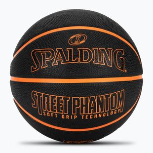 Krepšinio kamuolys Spalding Phantom juodas/oranžinis dydis 6