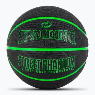 Krepšinio kamuolys Spalding Phantom juodas/žalias dydis 6