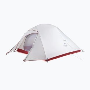 Trivietė žygio palapinė Naturehike Updated Cloud Up 3 light grey/red